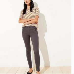 NWT Loft sailor leggings sateen size  24